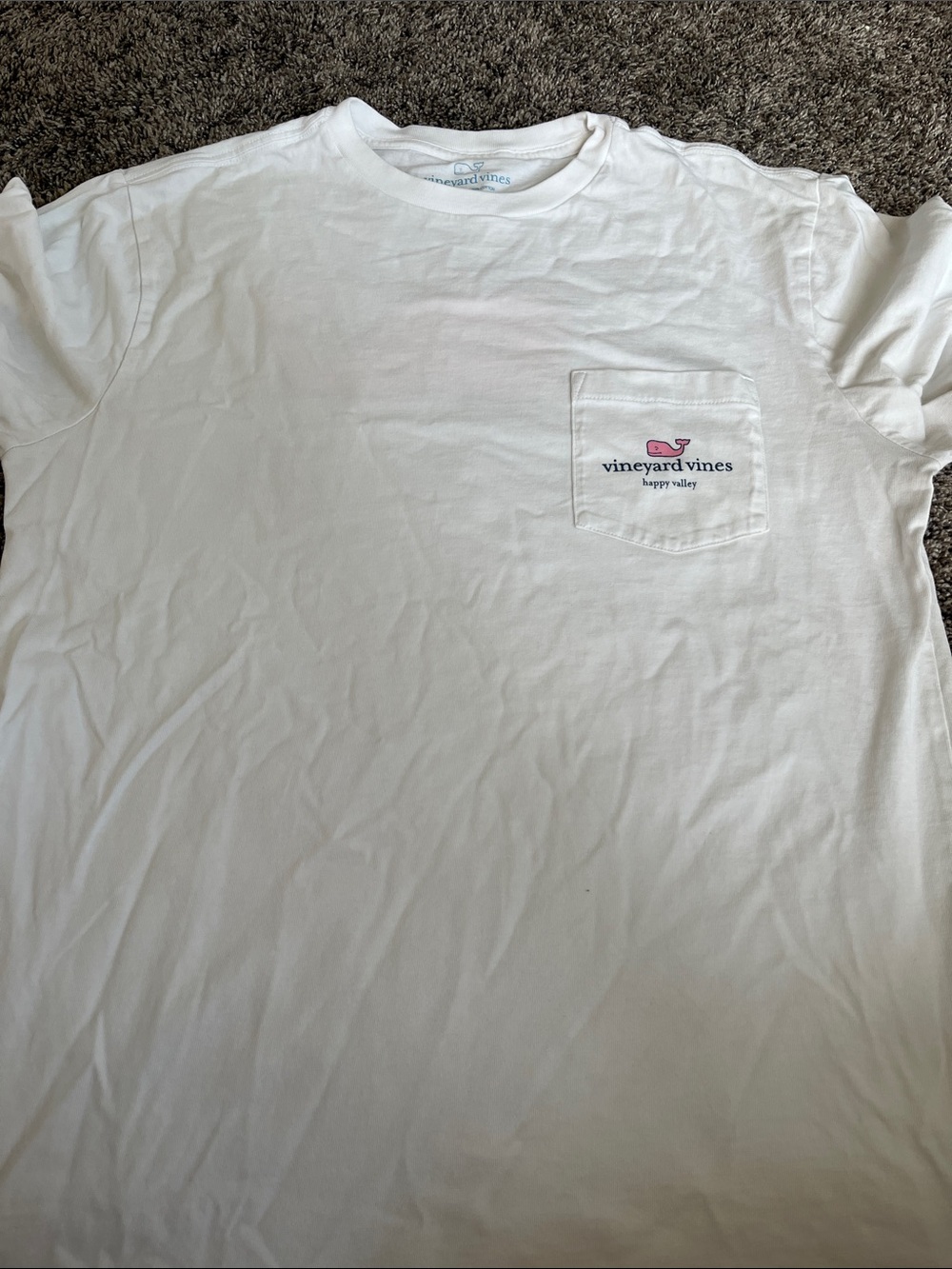 Vineyard Vines White Tee long sleeves- Happy Valley - PSU! Small. - Picture 5 of 8